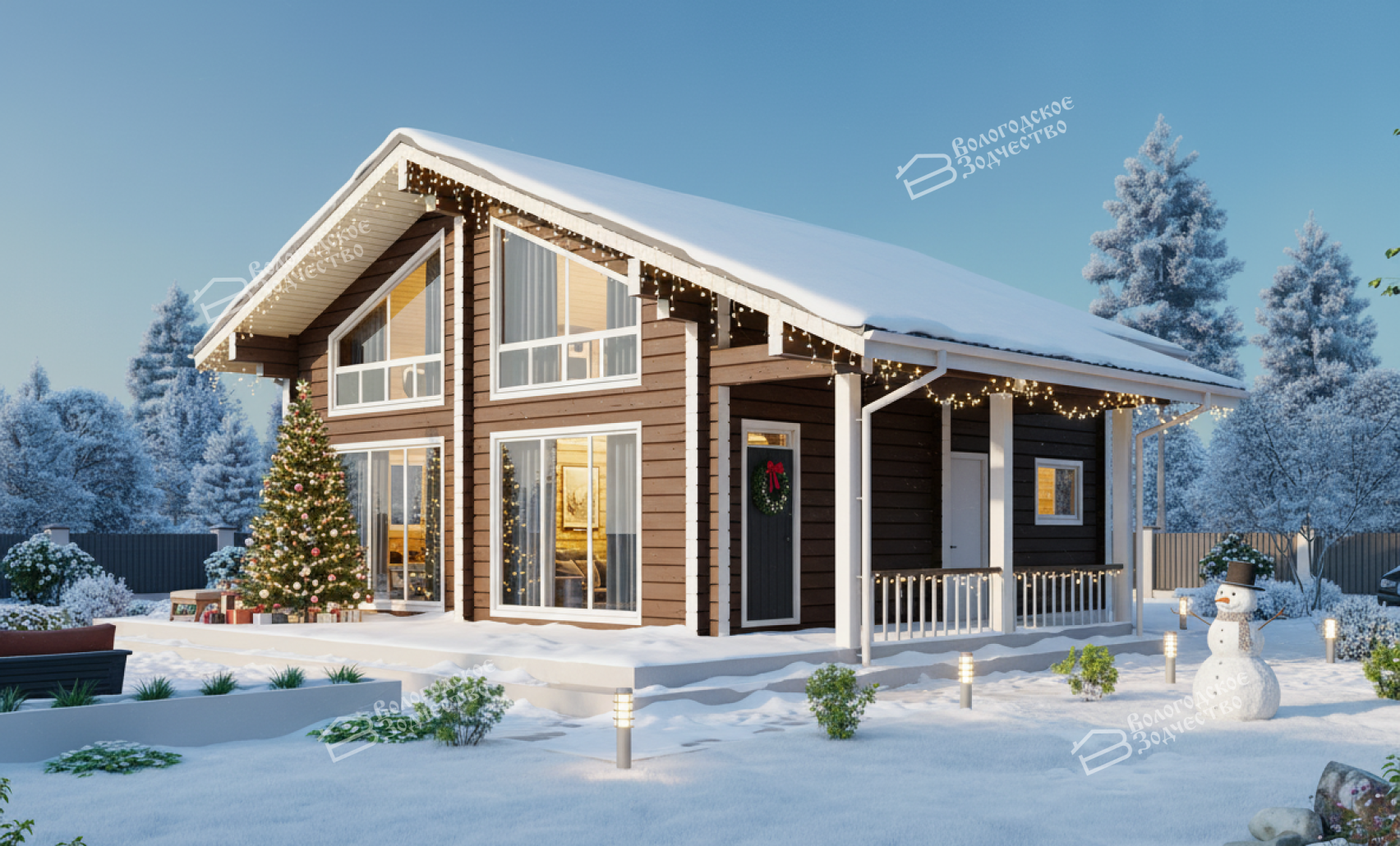 Дом из профилированного бруса VZ-314