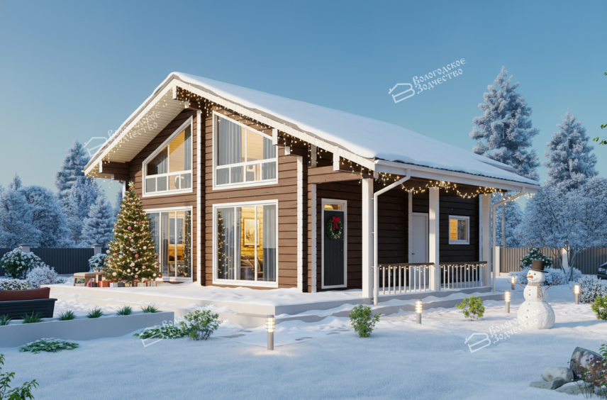 Дом из профилированного бруса VZ-314