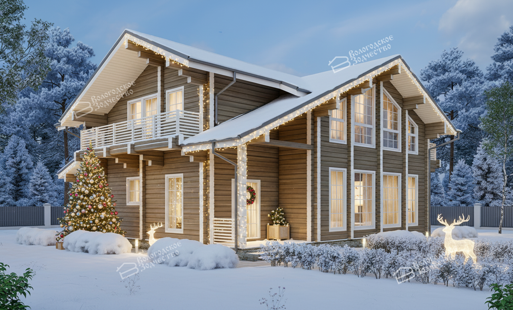 Дом из клееного бруса VZ-316   