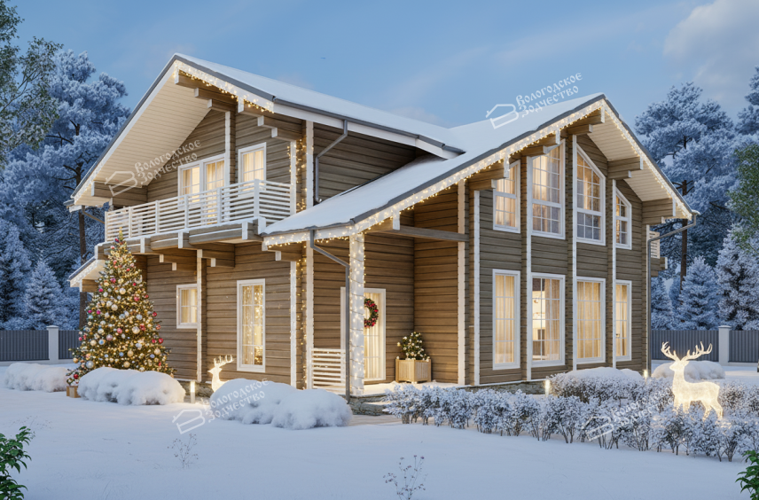 Дом из клееного бруса VZ-316   