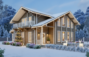 Дом из профилированного бруса VZ-316   