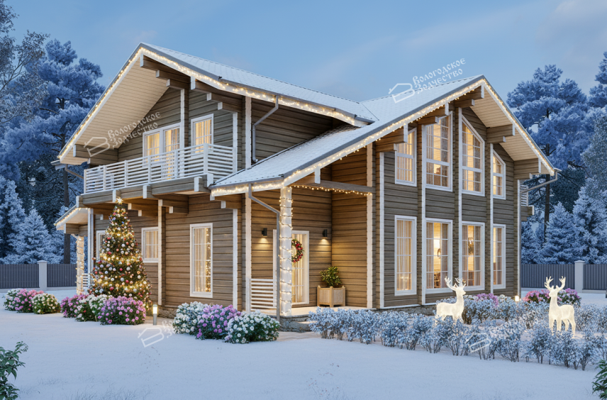 Дом из профилированного бруса VZ-316   