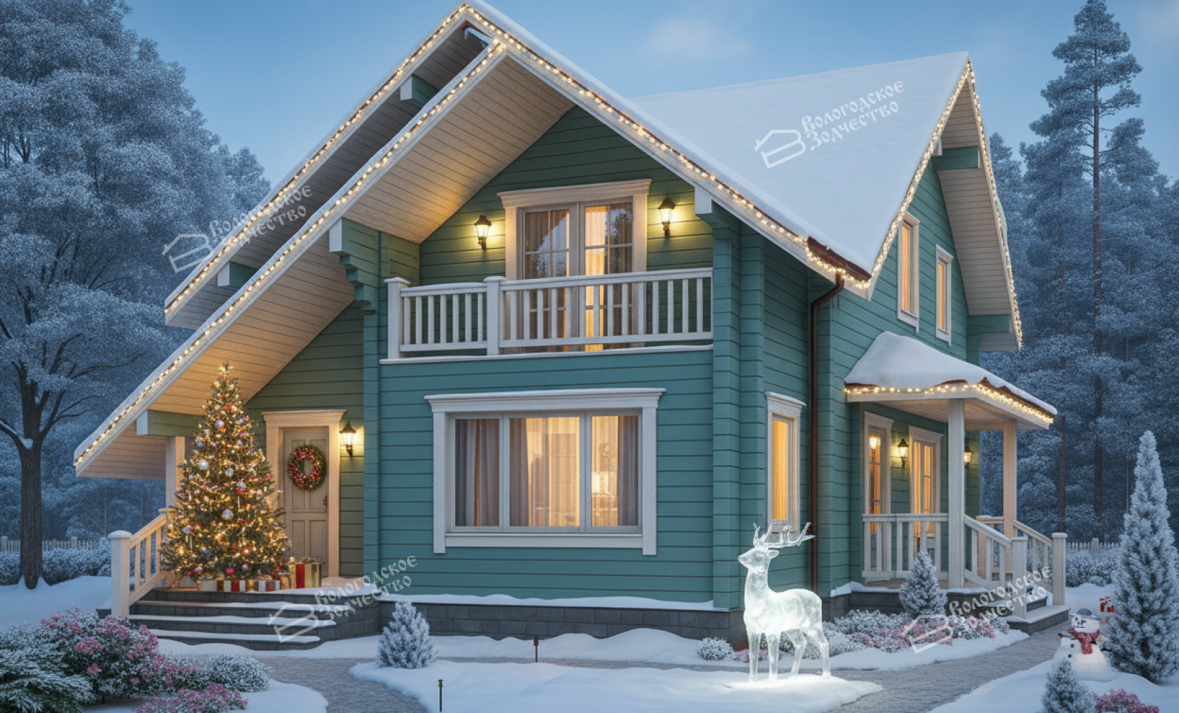 Дом из клееного бруса VZ-317 