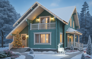 Дом из клееного бруса VZ-317 