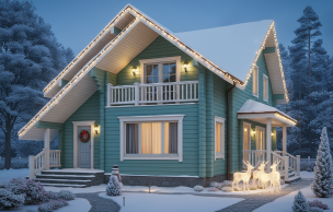 Дом из профилированного бруса VZ-317 