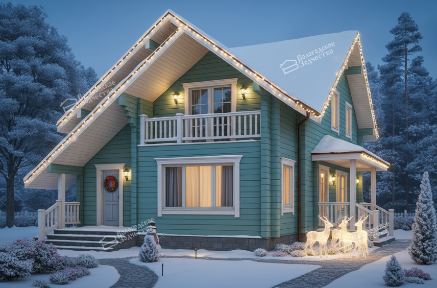 Дом из профилированного бруса VZ-317 