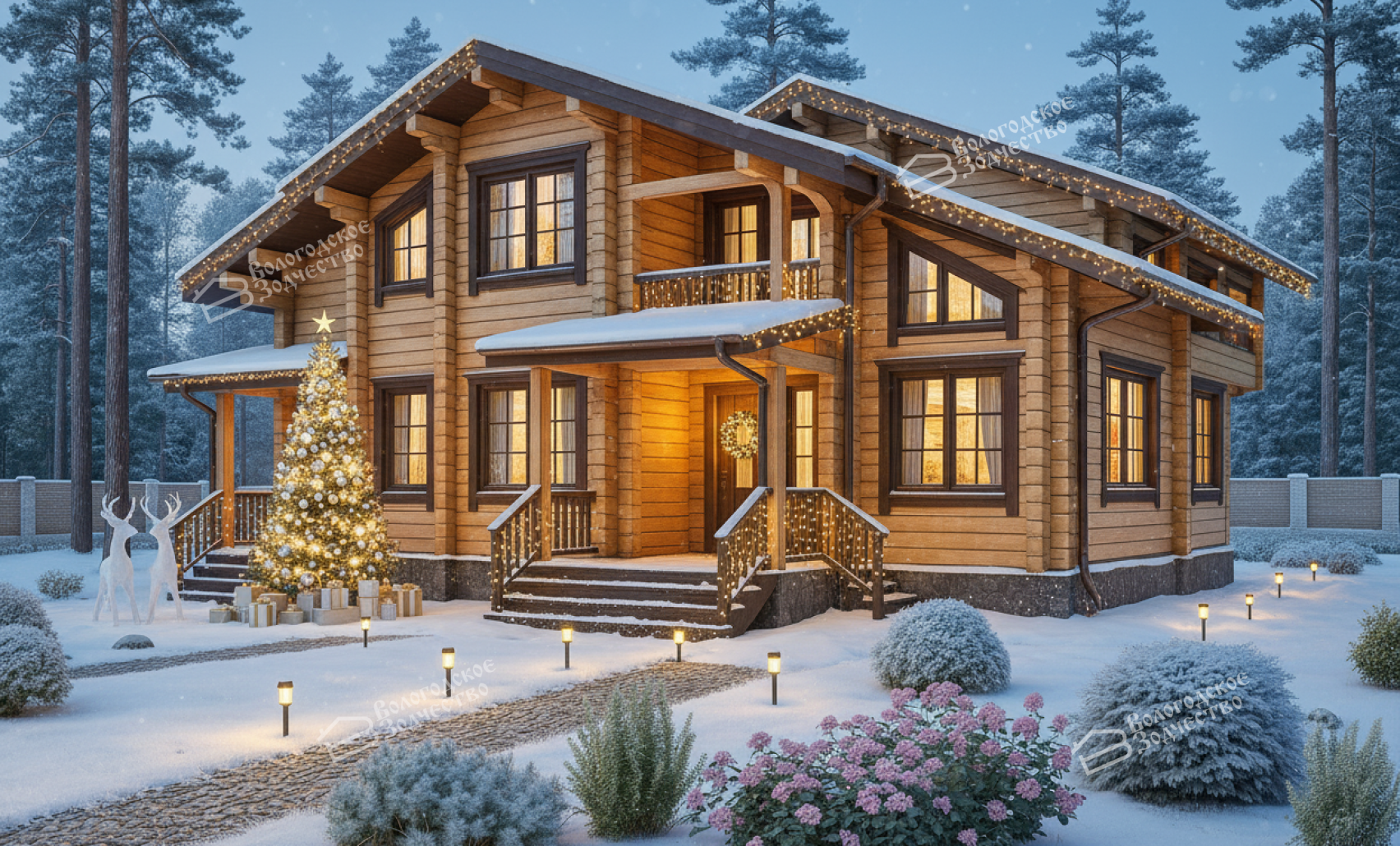 Дом из клееного бруса VZ-318 