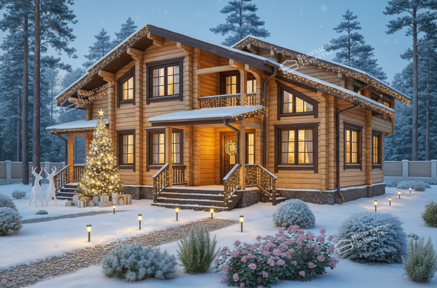 Дом из клееного бруса VZ-318 