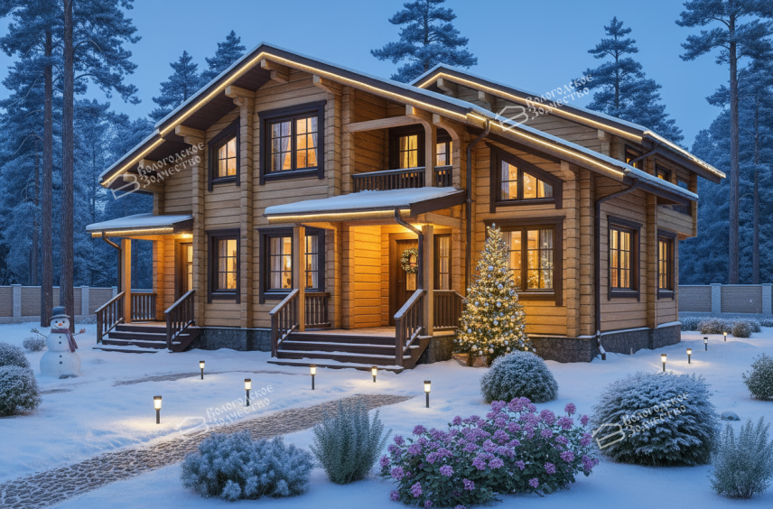 Дом из профилированного бруса VZ-318 