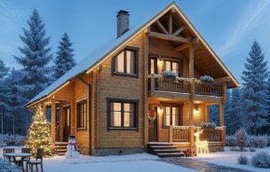 Дом из клееного бруса VZ-319