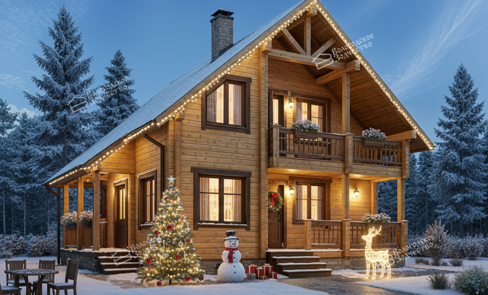 Дом из профилированного бруса VZ-319