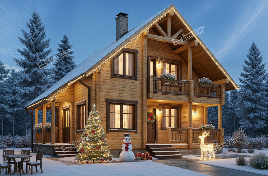 Дом из профилированного бруса VZ-319