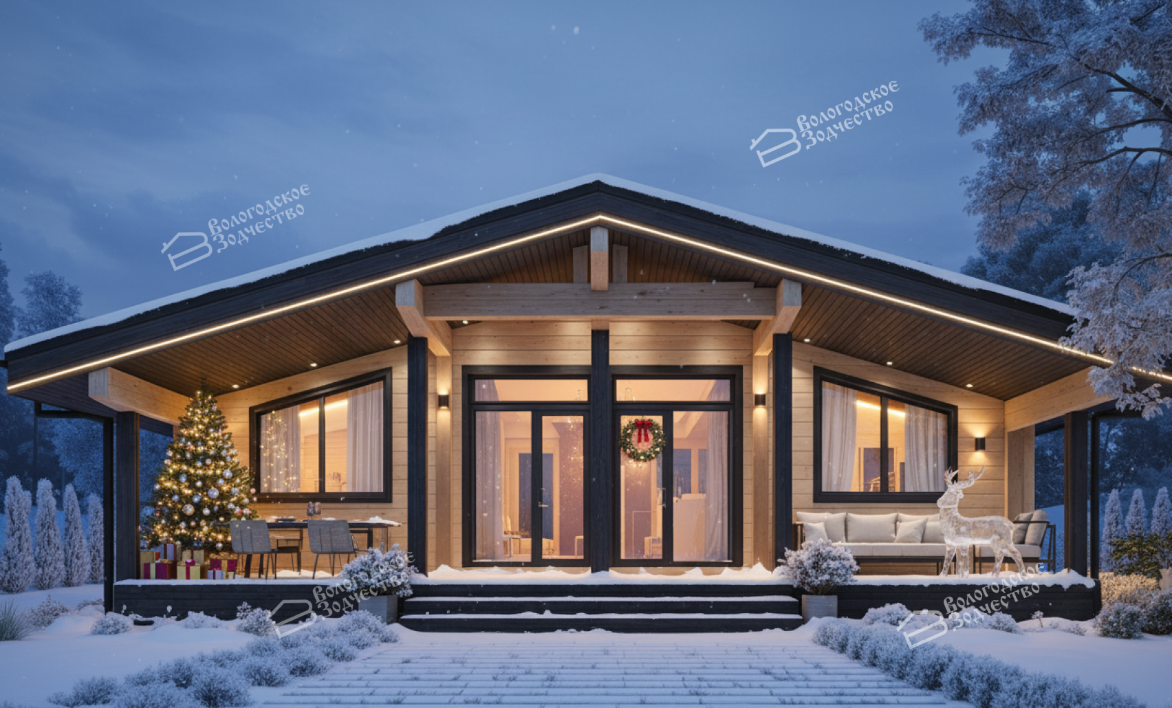 Дом из профилированного бруса VZ-320