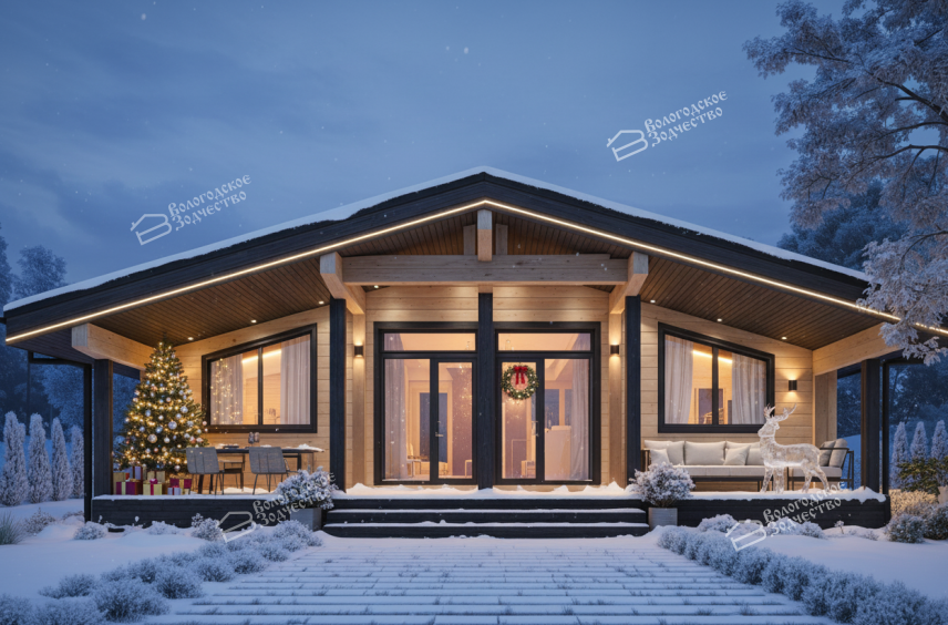 Дом из профилированного бруса VZ-320