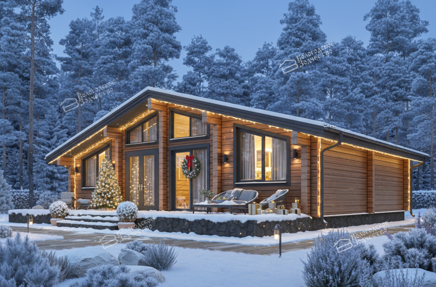 Дом из профилированного бруса VZ-321