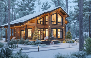 Дом из клееного бруса VZ-322