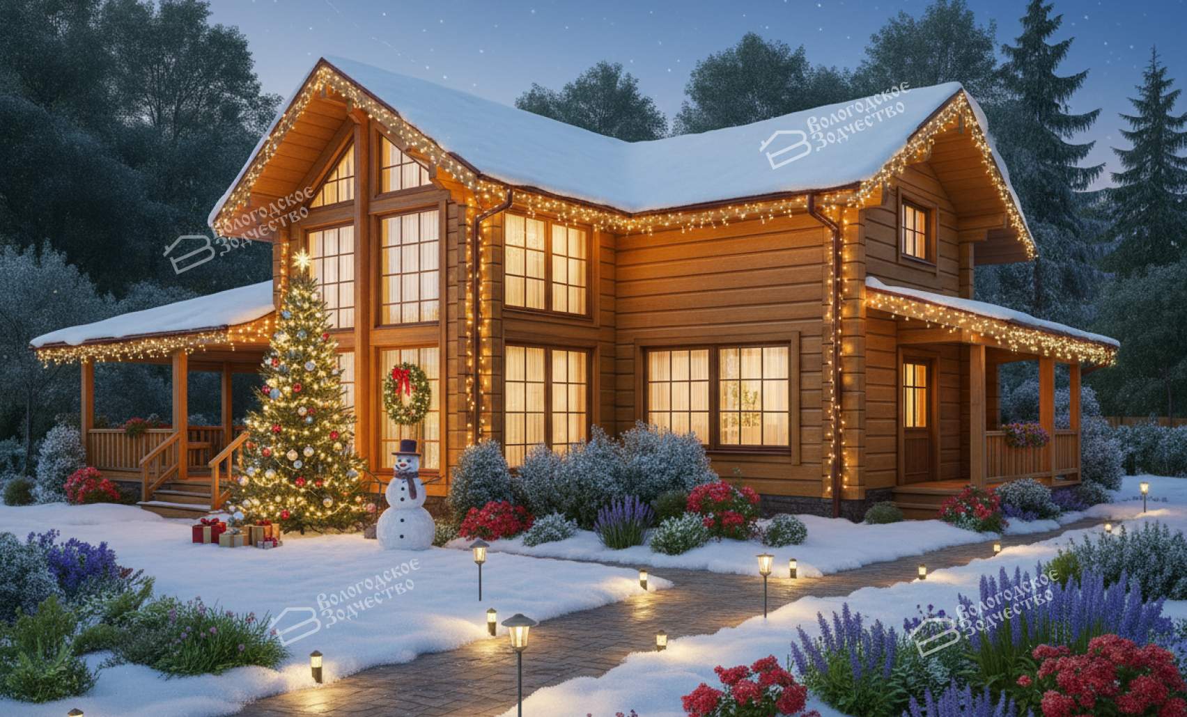 Дом из профилированного бруса VZ-323