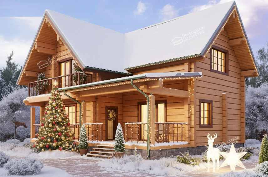 Дом из клееного бруса VZ-324