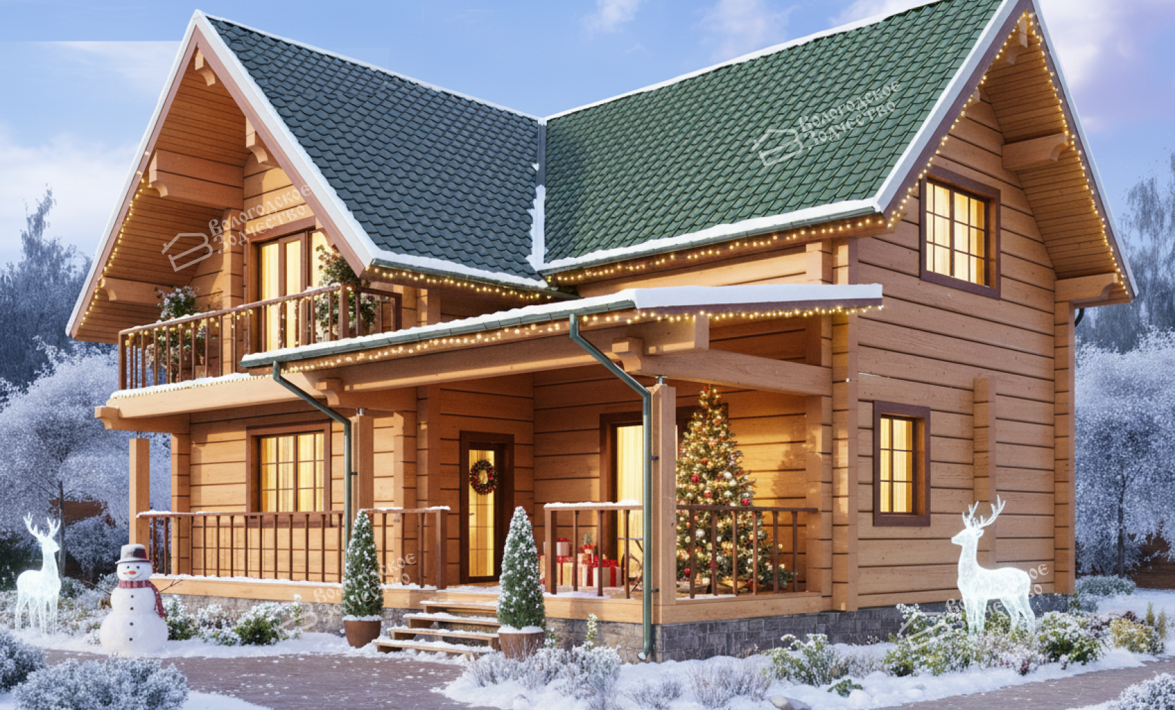 Дом из профилированного бруса VZ-324