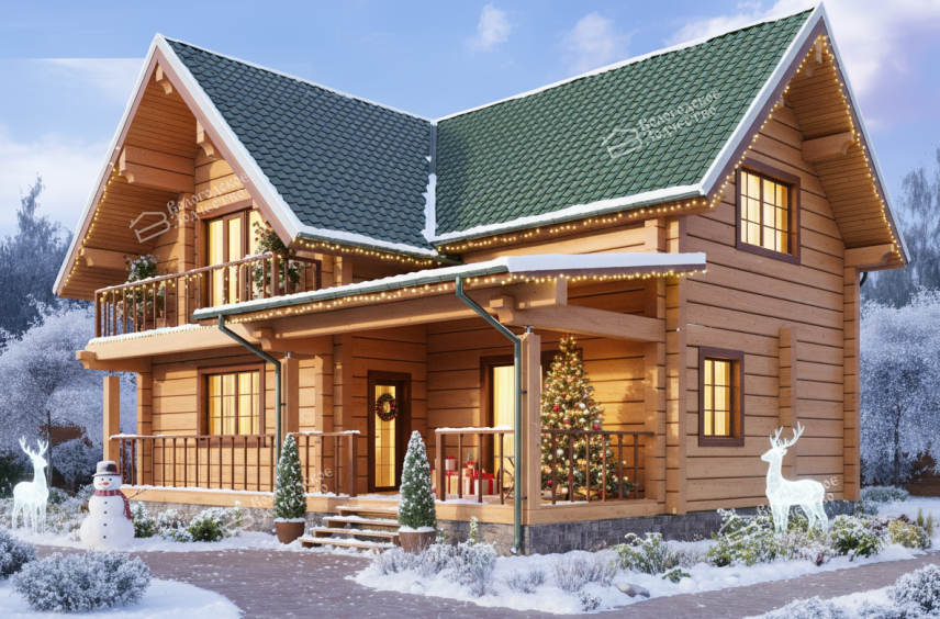 Дом из профилированного бруса VZ-324