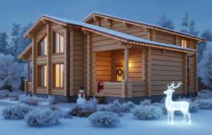 Дом из клееного бруса VZ-326 