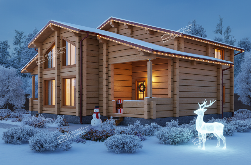 Дом из клееного бруса VZ-326 