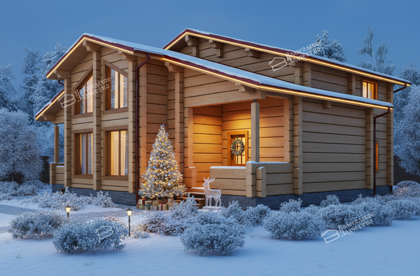 Дом из профилированного бруса VZ-326 