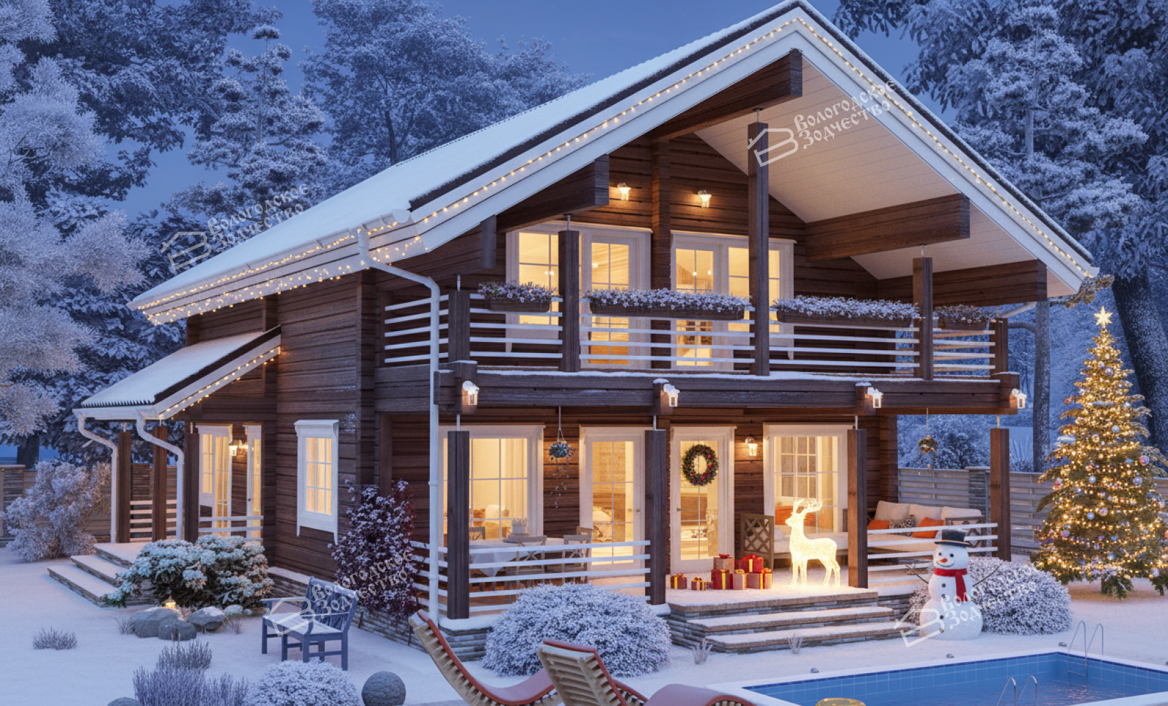 Дом из клееного бруса VZ-327