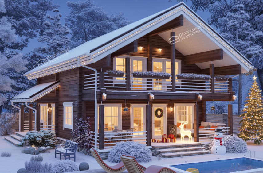 Дом из клееного бруса VZ-327