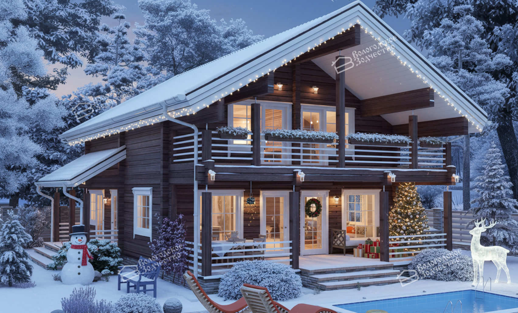 Дом из профилированного бруса VZ-327