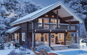 Дом из профилированного бруса VZ-327