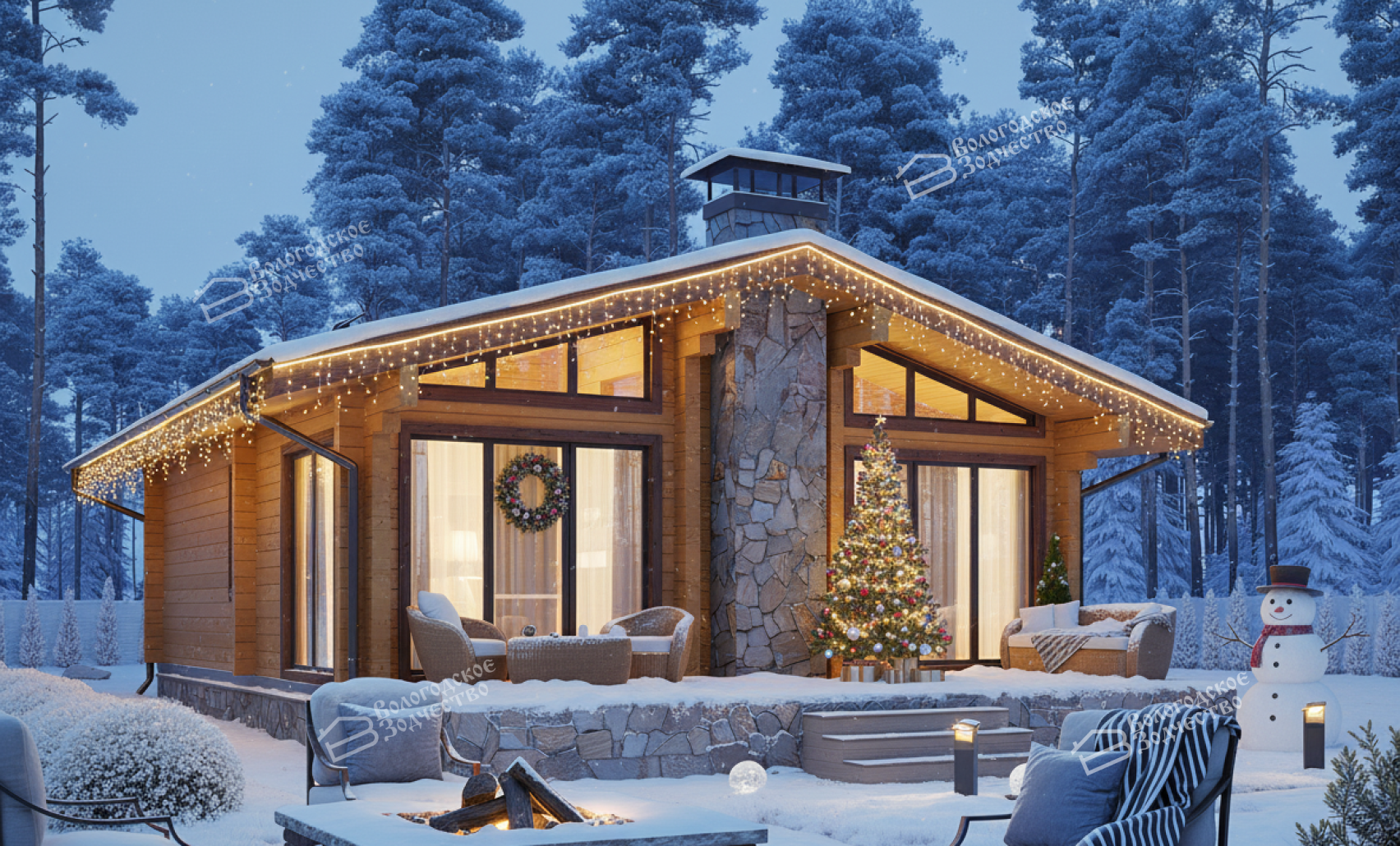 Дом из клееного бруса VZ-329