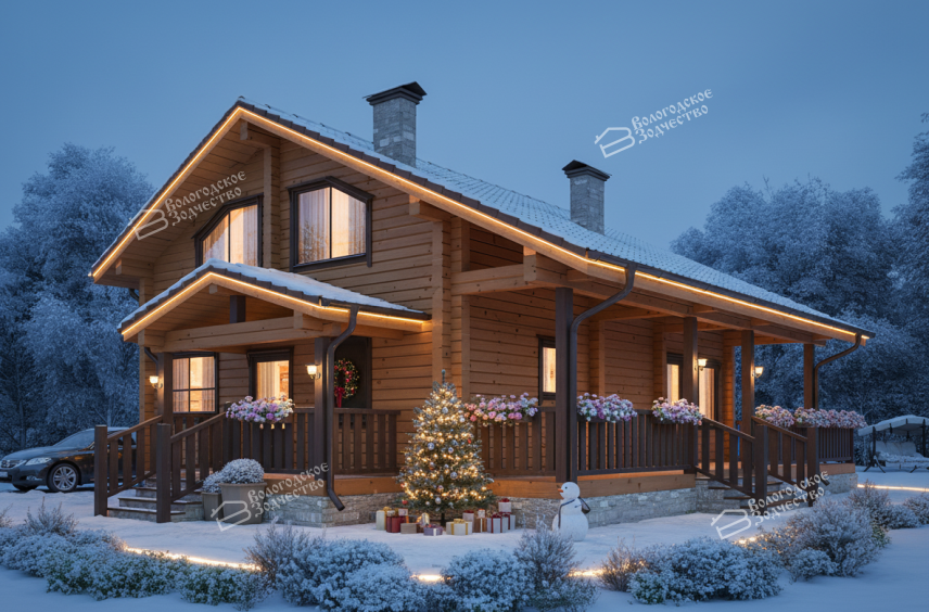 Дом из клееного бруса VZ-330