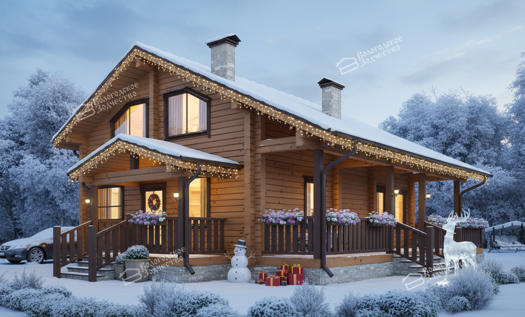 Дом из профилированного бруса VZ-330