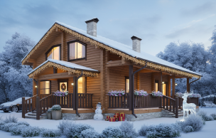 Дом из профилированного бруса VZ-330