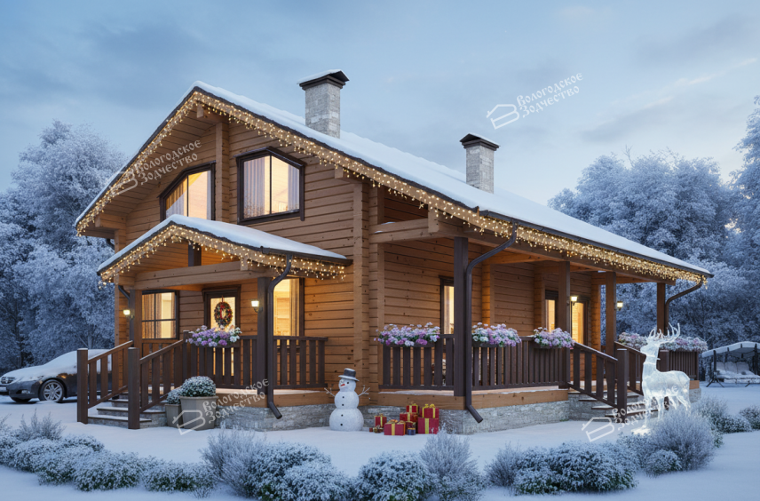 Дом из профилированного бруса VZ-330