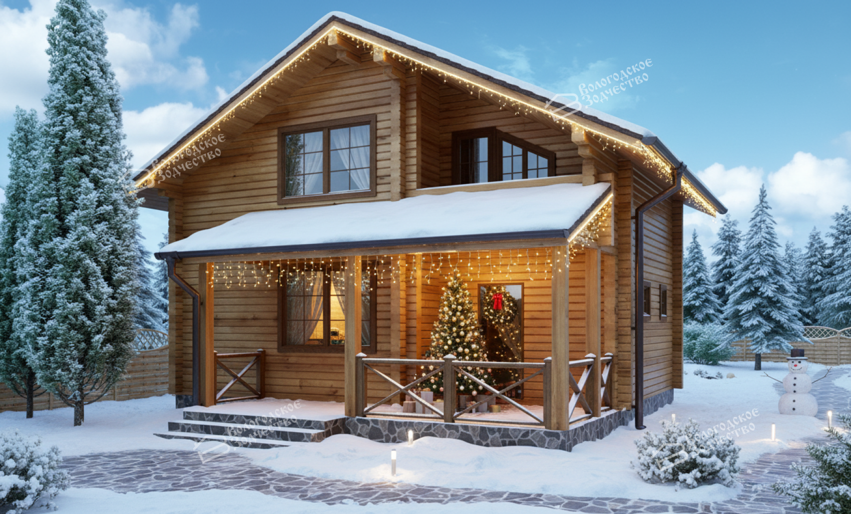 Дом из профилированного бруса VZ-331 