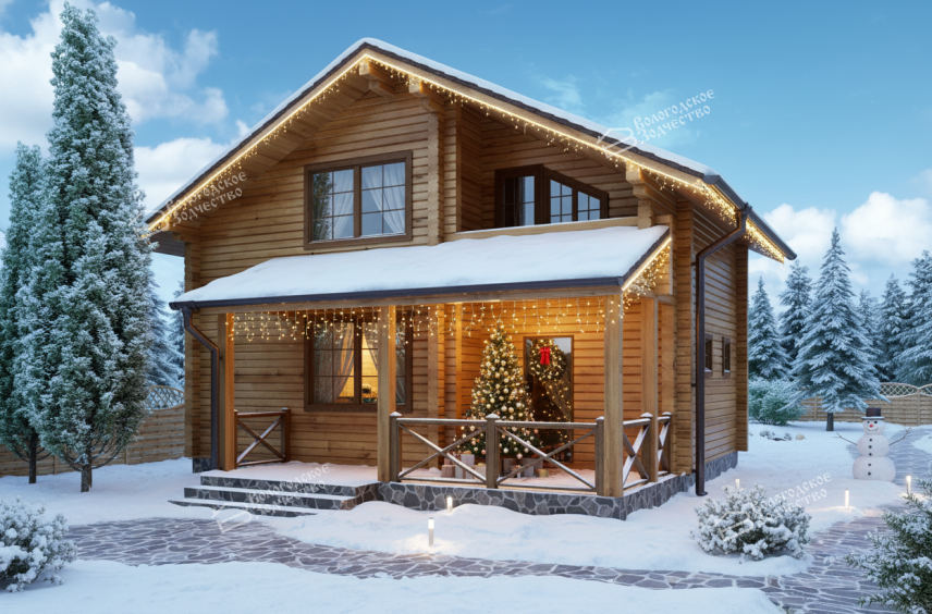 Дом из профилированного бруса VZ-331 