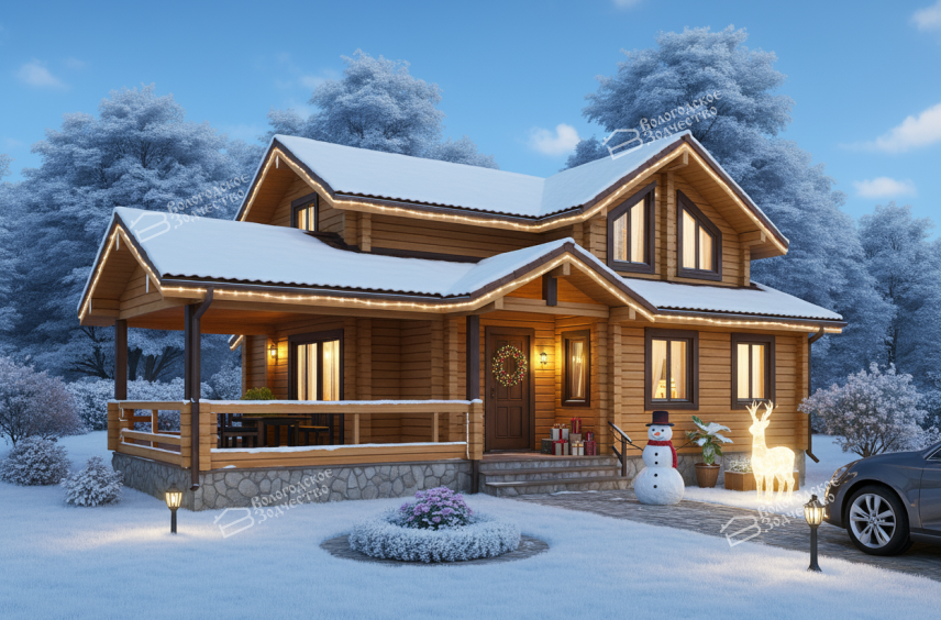 Дом из клееного бруса VZ-332 