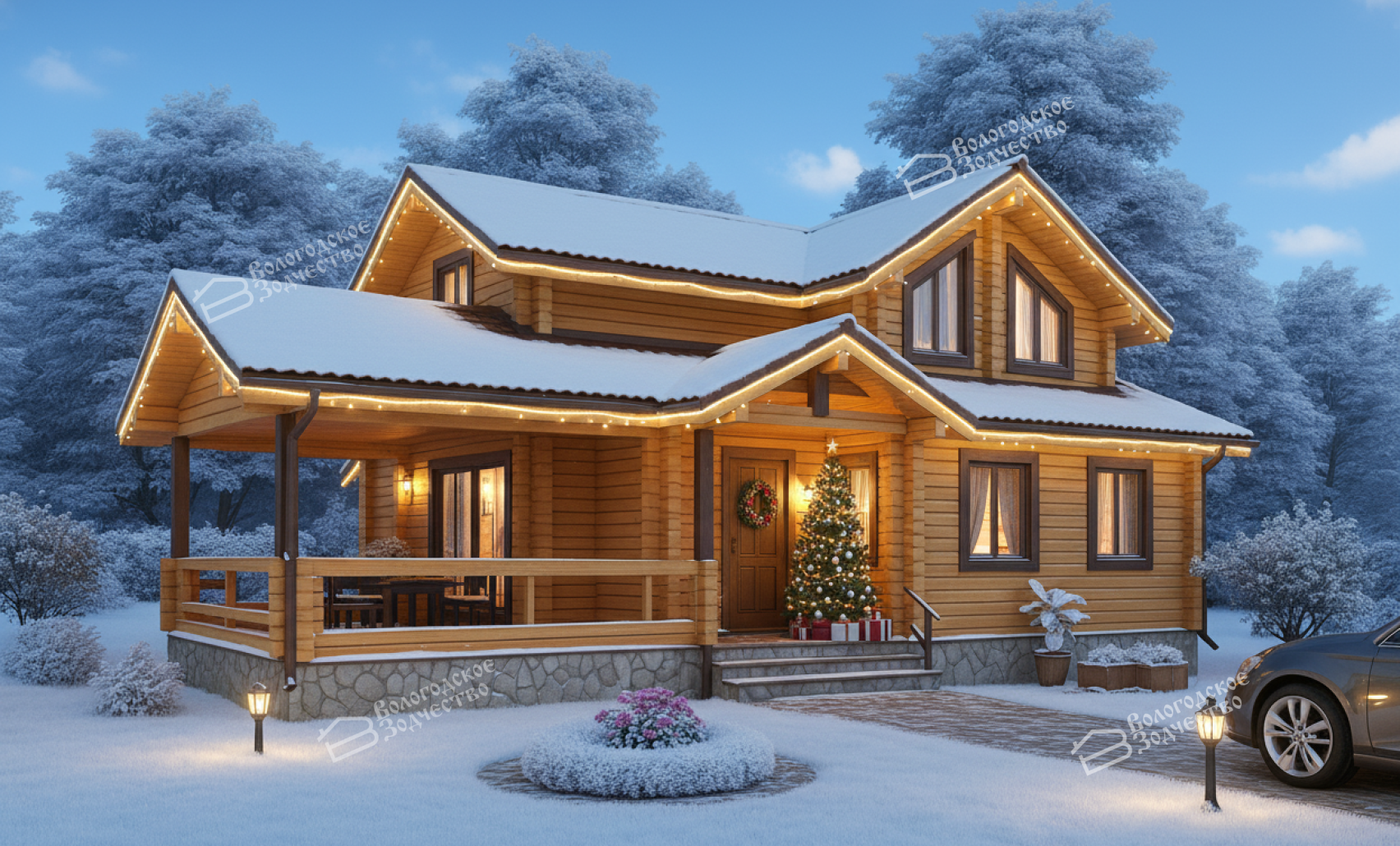 Дом из профилированного бруса VZ-332