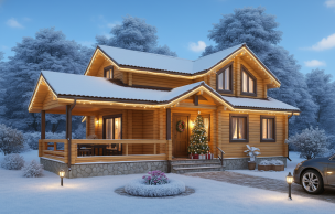 Дом из профилированного бруса VZ-332