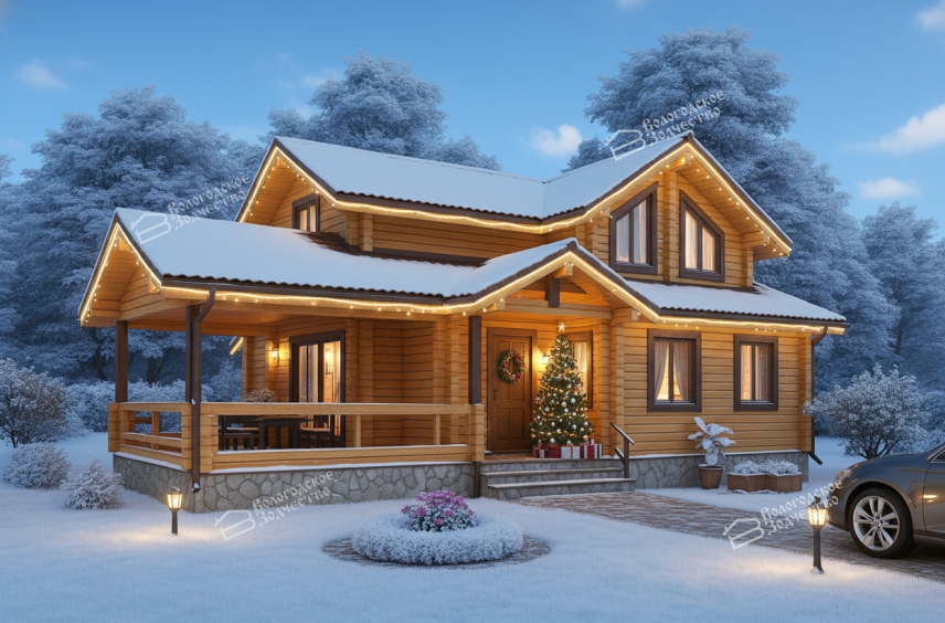 Дом из профилированного бруса VZ-332