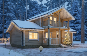 Дом из клееного бруса VZ-333  