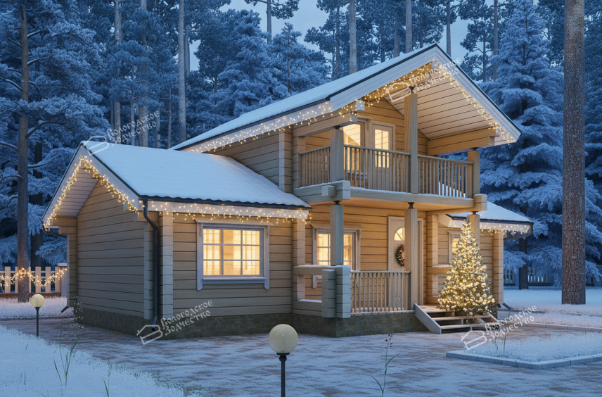 Дом из клееного бруса VZ-333  