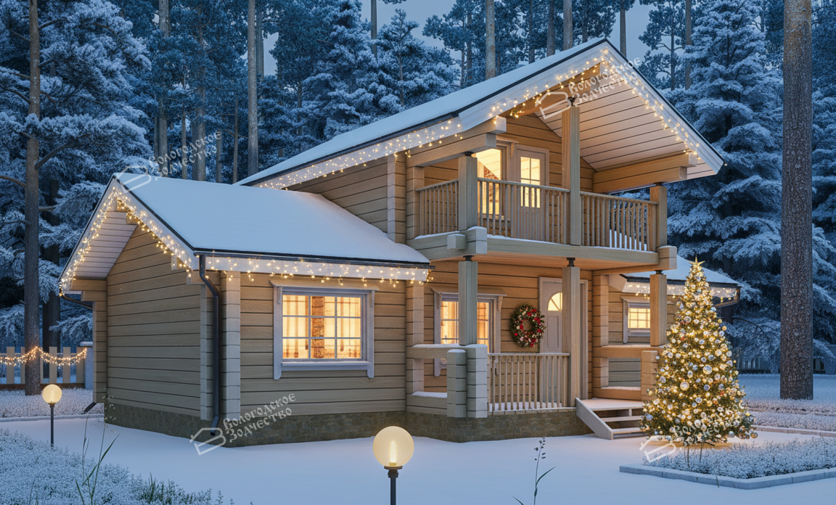 Дом из профилированного бруса VZ-333  