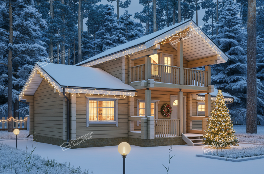 Дом из профилированного бруса VZ-333  