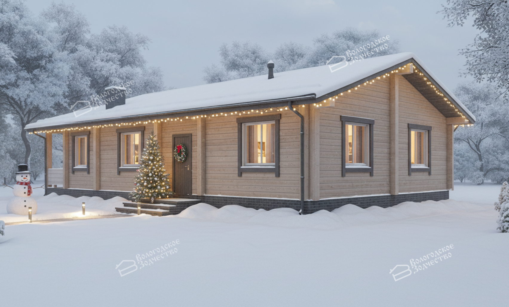 Дом из клееного бруса VZ-334