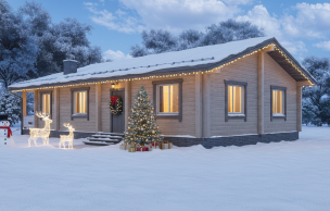 Дом из профилированного  бруса VZ-334