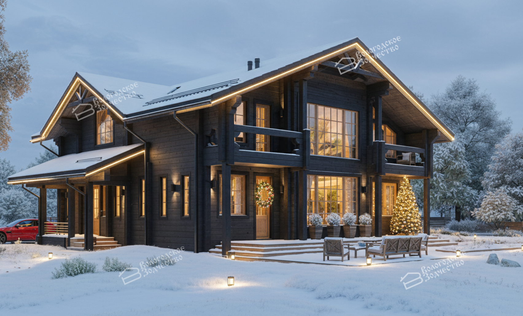 Дом из клееного бруса VZ-335