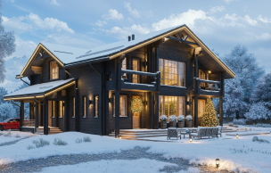 Дом из профилированного бруса VZ-335